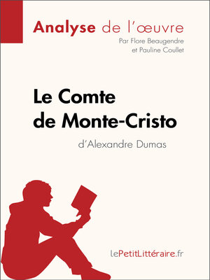 cover image of Le Comte de Monte-Cristo d'Alexandre Dumas (Analyse de l'oeuvre)